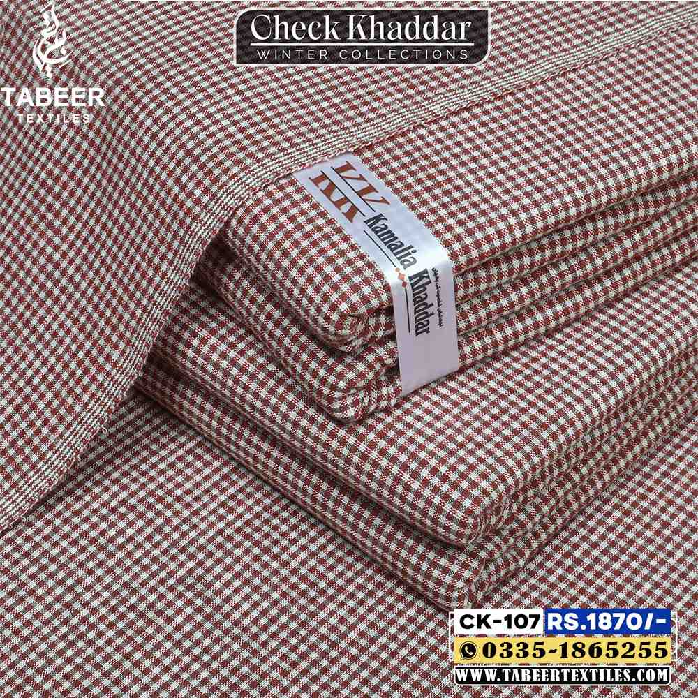 CK-107 CHECK KHADDAR CK-107 - Image 1